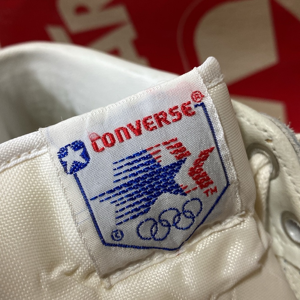 80s 1984 Converse Olympics LA High Tops 6 Michael Jordan NWT - Picture 10 of 16